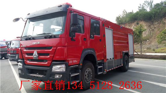 重汽豪沃8噸水罐消防車（國五）
