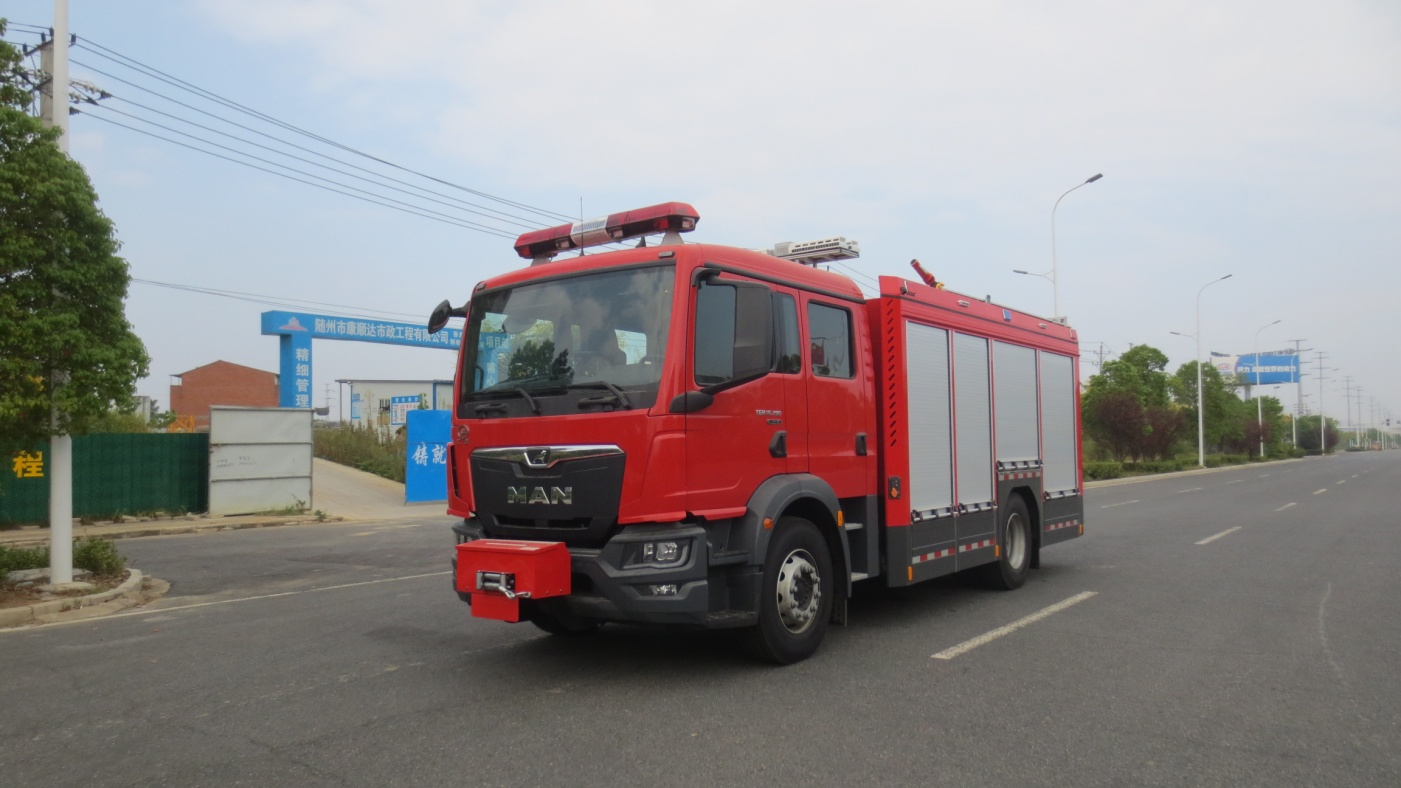 4T壓縮空氣泡沫城市主戰消防車